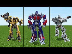 Symformers Addon – Play as Optimus Prime, Bumblebee & Megatron in Minecraft🤯