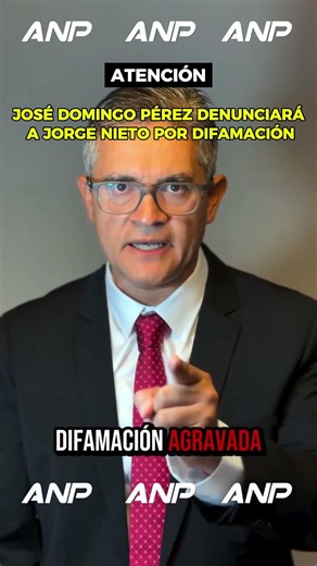 JOSÉ DOMINGO PÉREZ TO SUE JORGE NIETO FOR DEFAMATION