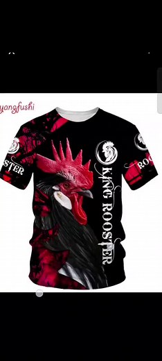 Rooster 3D Print T Shirt Men Street Fashion Style O Neck Breathable Athleisure Clothing Summer Thin Top Shirt Oversized Comfort