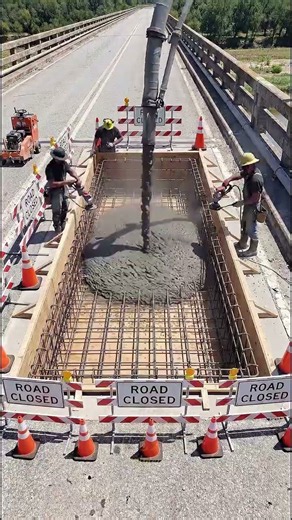 Bridge Deck Repair and Asphalt Restoration! 🌉🛣️✨ #bridgerepair #asphalt #shorts