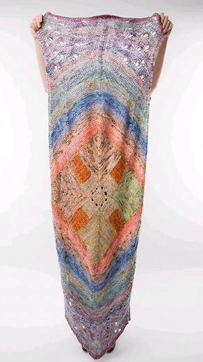 7.9K views · 69 reactions | Look what Da Luxe Shawl turned into... Da Luxe Blanket, or as one of my testers likes to call it: DA BLANX! Da Luxe Blanket is a highly entertaining seamless knit. Written for both fingering and DK weight yarn, this blanket will have you amused from start to finish! #knit #knitting #knitblanket #nelkindesigns #nelkin1stqkal23 #knitlove #knittersoftheworld #emmasyarn | Laura Nelkin Designs | Facebook