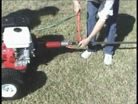 CULVERT CLEANING clean unclog drainage culverts / pipes using Porta Mole underground boring machine