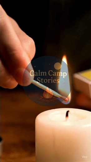 ASMR Candle Lighting 🕯️ Crackling Flame & Match Strike | Cozy Fire Ambience for Sleep