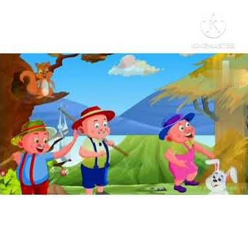 Three Little Pigs Nursery Rhymes, Part 1 || English Kids Song