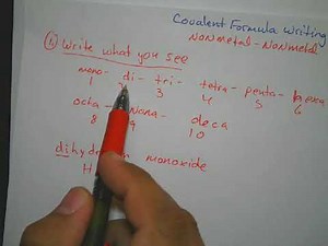 Formula Writing: Covalent Compounds