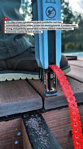 This Deck Tool Makes Screws Invisible (Genius American Innovation)