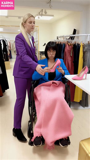 Unexpected kindness in a boutique when woman in wheelchair turns out to be the boss. A sales assistant helped a woman and later learned she was the boss. #fblifestyle #AI Generated using Kling AI . . . (For entertainment purposes only. Consult professionals if guidance on activities is presented. No brand affiliation is implied if any are shown. If inspired by true events, creative adaptations may be included. Content may include public footage.) | Fabiosa Australia
