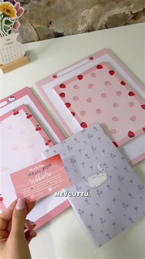 Notepad siparişlerimiz 🎀🌸🌟 #nitepad #dersnotları #sipariş #siparişhazırlama #ajanda