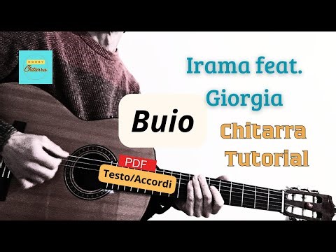 Buio - Irama feat. Giorgia - CHITARRA TUTORIAL step by step con PDF testo e accordi.