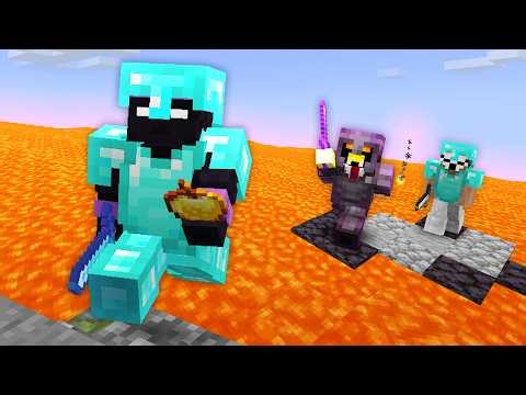 Minecraft Battle Royale, But Lava Is Rising!