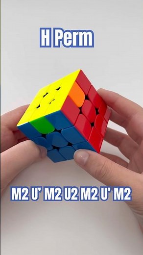 How to solve the H Perm on a 3x3 Rubik’s Cube #shorts #rubikscube #cubing #algorithm #puzzle