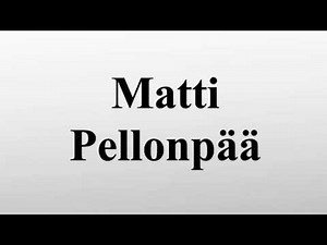Matti Pellonpää
