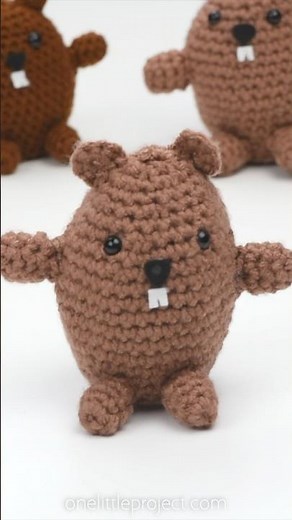 Crochet Groundhog 🦫 🦫 🦫