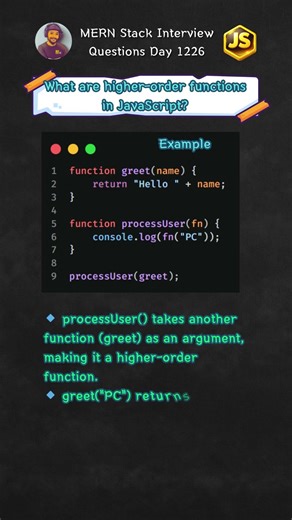 🔥 Higher-Order Functions Explained Simply! #shorts