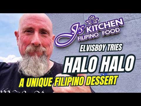 Elvisboy tries Halo Halo a unique Filipino dessert