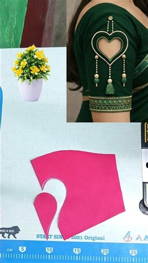 “Latest Heart Cut Blouse Sleeve Design 💖 | Trending Designer Sleeves 2026”