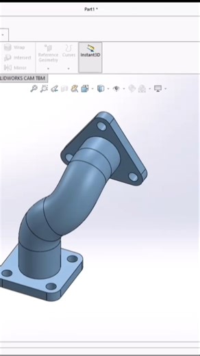 SOLIDWORK 3D MODELING PIPE ELBOW 3D DESIGN WITH FULL DIMENSIONS | MECHANICAL DESIGN