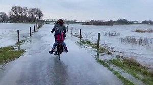 Defying water be like 😏🌊🚲 🎥 Wim Eikelboom (www.rivierverhalen.nl) | Visit Netherlands