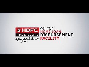 HDFC's Online Disbursement Request Facility