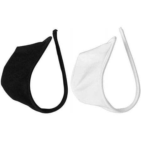 2/Pack Mens Elastic C String Thong Underwear Invisible Panties White Black - Walmart.ca