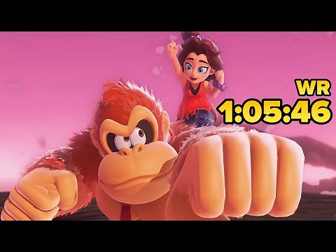 Donkey Kong Bananza Any% Speedrun in 1:05:46 (prev. World Record)