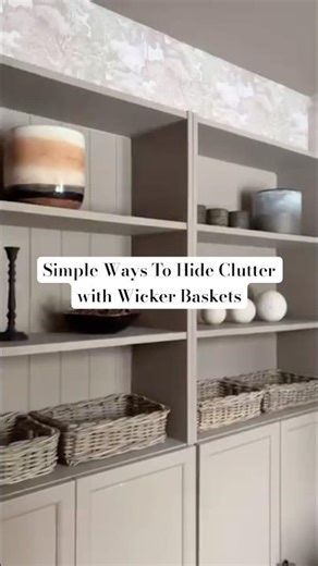 Simple Ways to Hide Clutter with Wicker Baskets