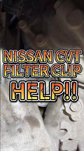 How to Remove the Tricky Metal Retaining Clip on Nissan CVT External Transmission Filter #gearbox