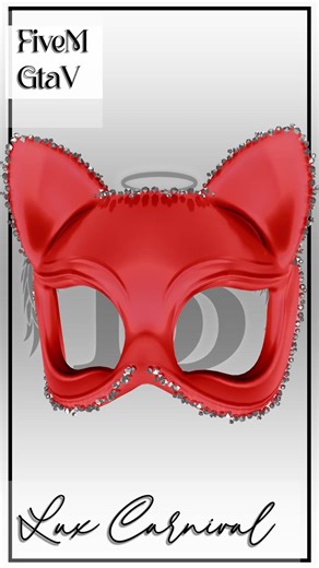 FELINE NOIR MASK 🖤🐾 | Luxury Cat Mask for FiveM | Blessed #fivem #fivemclothing #gtaoutfits