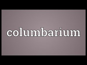 Columbarium Meaning