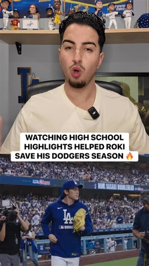 Roki Sasaki decided to watch his high school highlights when he was struggling this season & realized what he needed to do to fix his velocity for the Dodgers 🔥 #losangeles #dodgers #trendingreels | Dodgers Nation