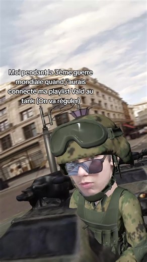 Full Vald et full techno dans le tank!!! #guerre #vald #tank #techno #playlist