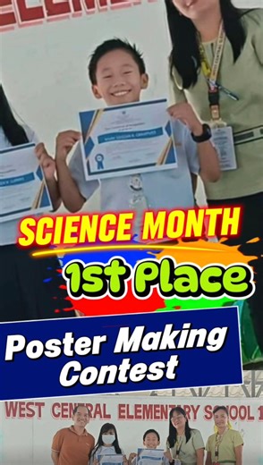 28K views · 280 reactions | Congratulations! 1st Place Poster Making Contest (Science Month2025) #fblifestyle #winner #championmindset #reelschallenge | GeozanMoves | Facebook