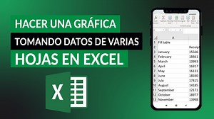 Cómo hacer una gráfica en EXCEL tomando datos de varias hojas fácilmente