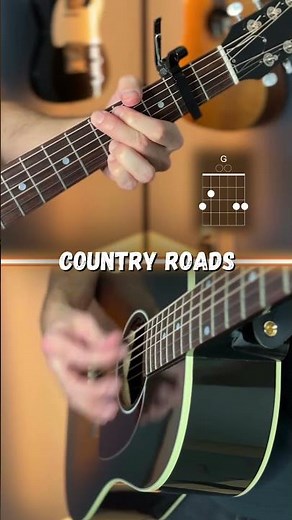 country roads (john denver) guitar tutorial #guitarlesson