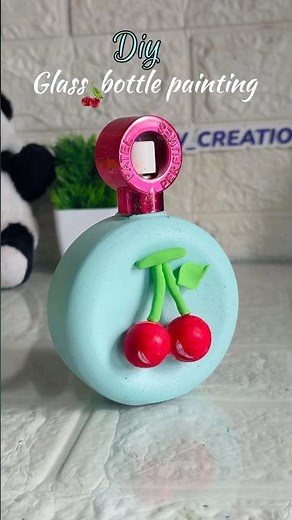 DIY Bottle painting #artshorts #homedecor #craft #shortviral #acrylicpainting #diydecor