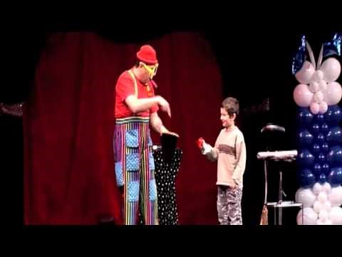 Silly Billy performs his silent magic comedy clown act in Croatia
