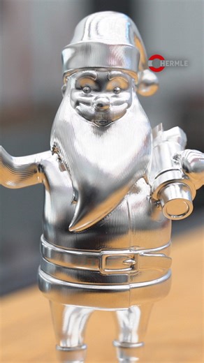 HERMLE USA on Instagram: "Meet the Demo Piece: Santa 🎅 Our little Santas are ready again this season to help out at Christmas. Take a look at what it took to make these helpful guys a reality. Machine: HERMLE C 400 HS flex hybrid Part: Santa Material: Aluminum Workholding: @amt_innovations Runtime: 4 hours Tooling: @fraisausa CAD/CAM: @hypermill #HERMLE #StepUpToaHERMLE #5axis #cnc #machining #santa #christmas"