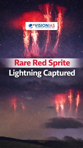 Rare ‘Red Sprite’ Lightning Spotted Over U.S.’s Sky
