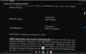 Appeals court agrees that city judge caused me harm in Natchitoches, Louisiana [Lets Exchange IDs with Travis Heinze]