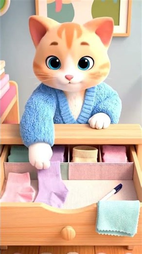 Sock Roll Kitty 🧦 #cats #cutecat #funny #catlovers