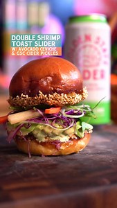 Cody Candelario on Instagram: "🍺CIDER & SLIDERS 🍔 introducing the first slider in the series ✨the double shrimp toast✨ it features some ginger lime pickles that I promise ur going to want to make extra of! I partnered with @drinkgoldenstate and some amazing local producers to bring you some bite sized fun with BIG flavors! Make sure to tune in to all three episodes and if you want the recipe check out @drinkgoldenstate or hit the link in my bio ✌🏽 Music by the goat @dnaebeats - hwy 101 #Ad #d