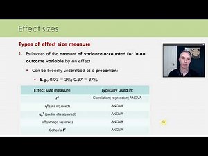Effect sizes