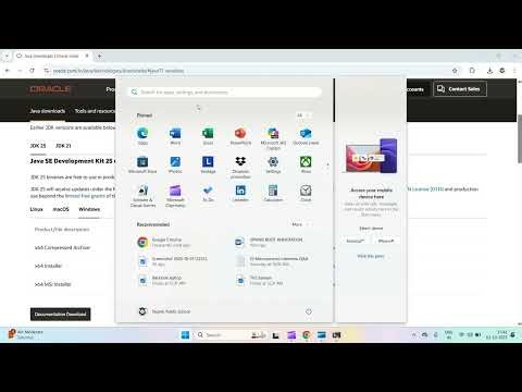 How to install JDK 25 LTS Version in windows 11 #ManishArya