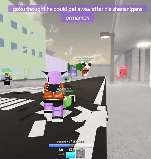 Ginyu force decided to run it back with goku 💀 #ginyuforce #guldo #burter #jeice #ginyu #roblox