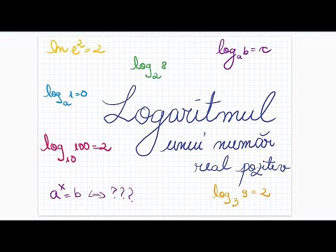 Logaritmul unui numar real pozitiv - Clasa a X-a