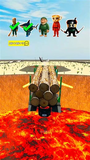 SuperReact 🔔 | 🪵Italian Brainrot Cars vs Lava Holes Challenge 🦈☕ #beamngdrive #italianbrainrot | Instagram