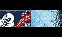 Mix of 2 videos from youtube : Premonition (Undertale)   Rain