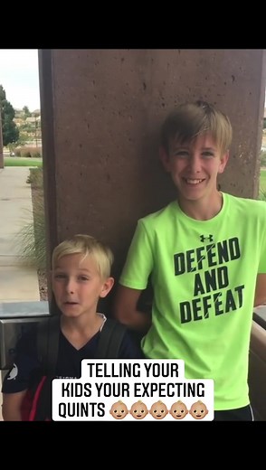 When you tell your kids you’re expecting quintuplets… 👶🏼👶🏼👶🏼👶🏼👶🏼 | Jamie Scott- Quintessentials