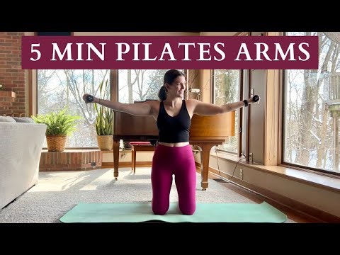 5 MIN PILATES ARM WORKOUT (Light Weights Optional || Pilates for Arms)