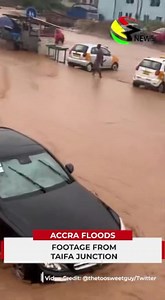 [Accra Floods] Taifa Junction is once again flooded after rainfall in Accra. #3NewsGH #TV3GH | TV3 Ghana